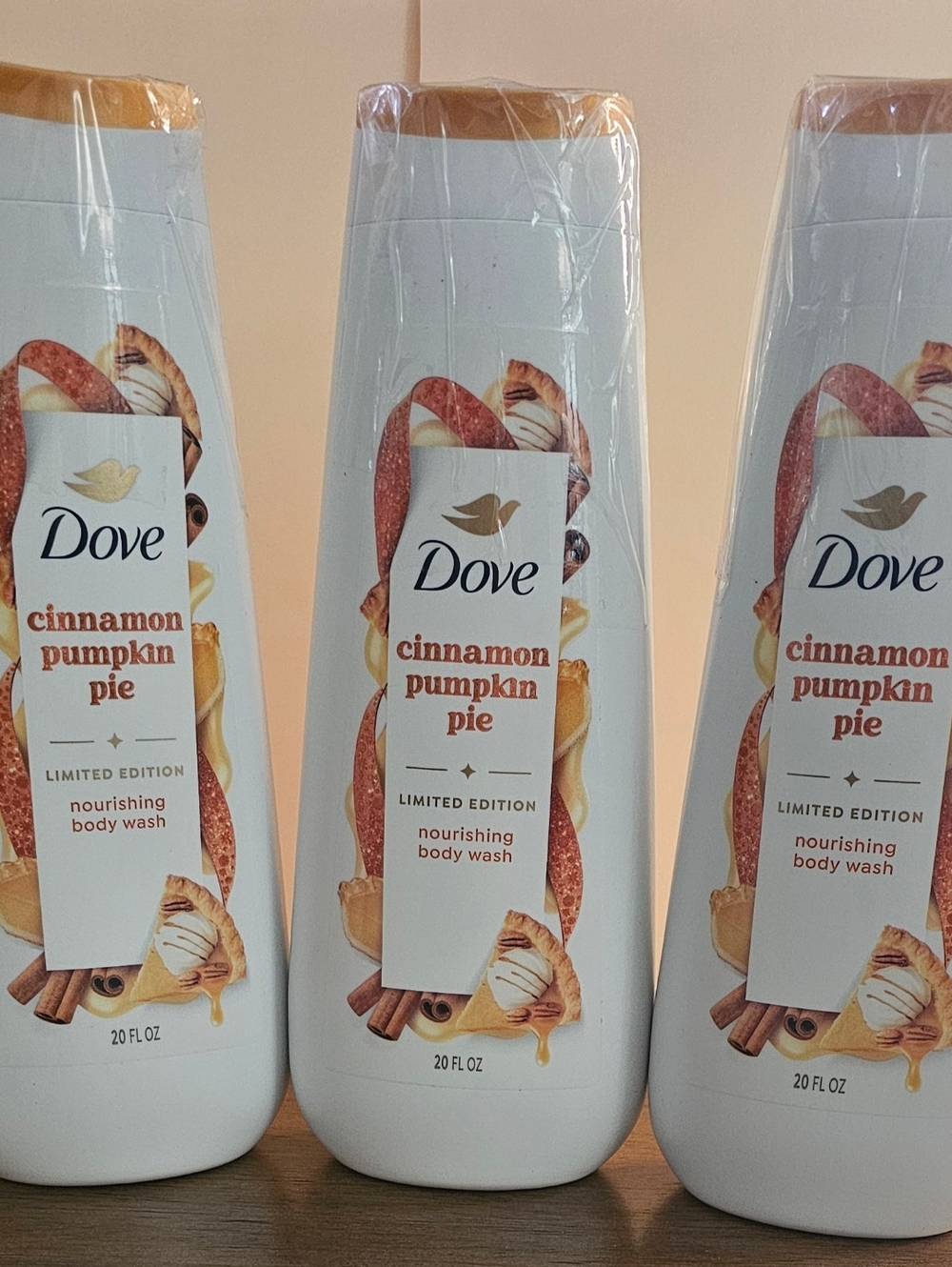Dove Cinnamon Pumpkin Pie Body Wash Trio